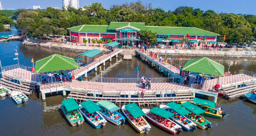 Experience pedal boating, rowing, and breathtaking backwater views at Muttukadu Boat House.